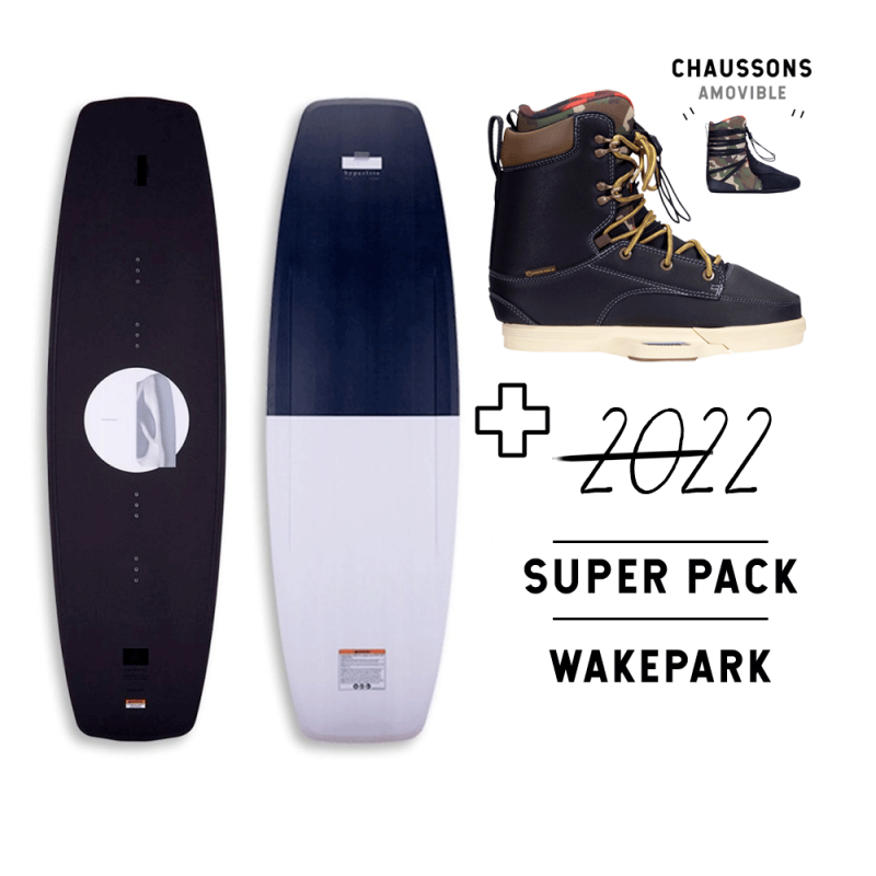Pack wakeboard 2022 Hyperlite Pleasure + chausses Hyperlite Codyak