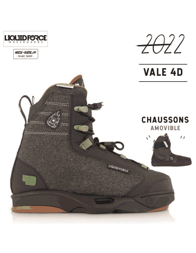 Liquid Force chausses Vale 4D pack wakeboard femme 2022