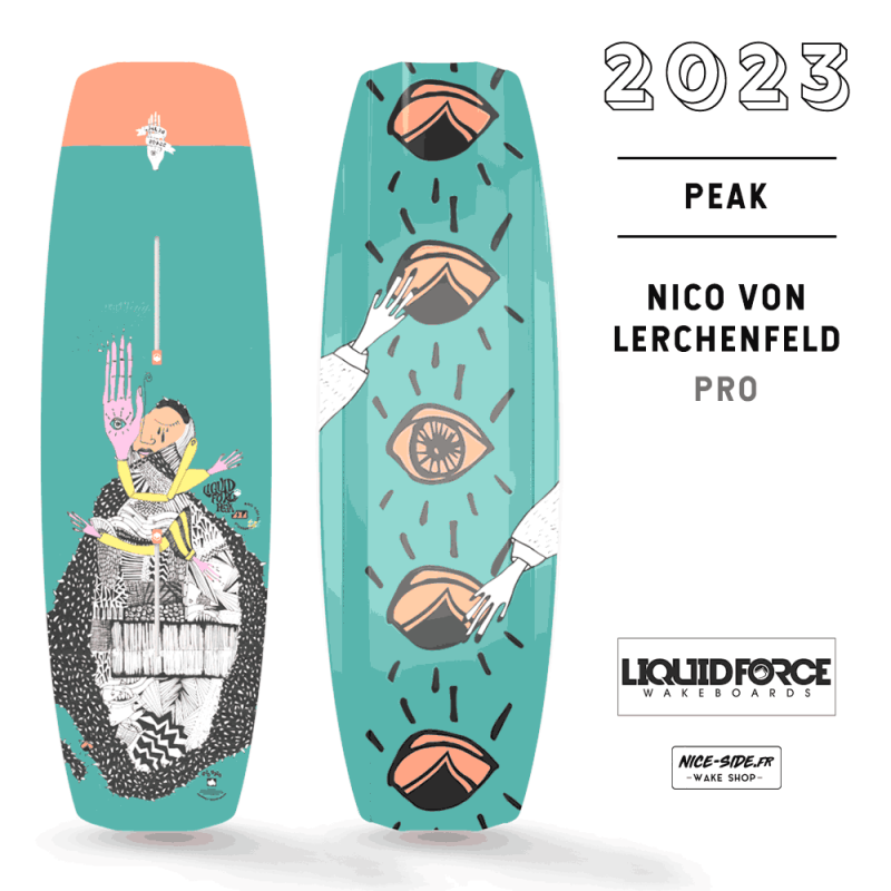 Peak liquid force 2023 wakeboard homme wakepark