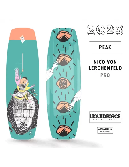 Peak liquid force 2023 wakeboard homme wakepark