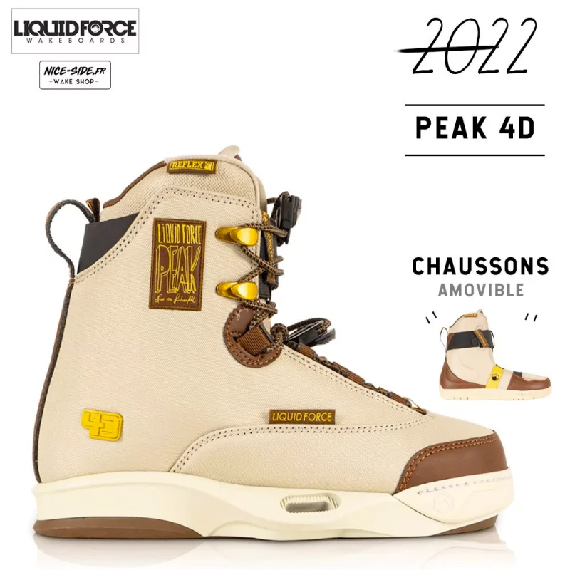 Liquid Force Peak 2022 chausses wakeboard chaussons