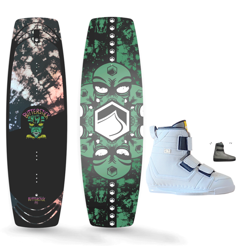 Pack Butterstick + chausses Mojito 6X destockage wakeboard