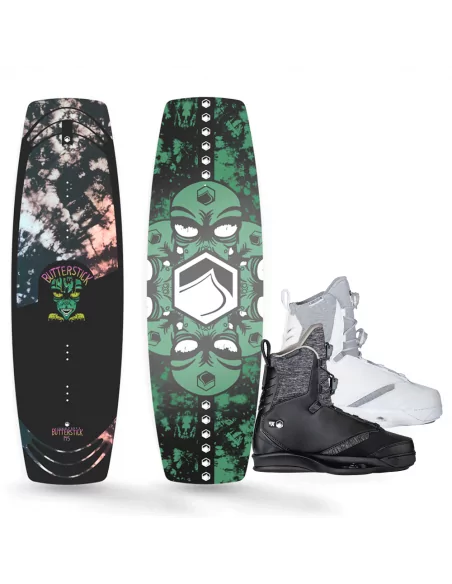 Pack Butterstick + chausses Tao black 6X destockage wakeboard