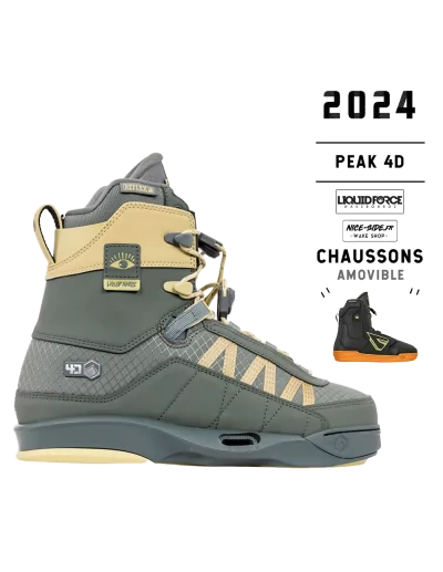 Chausses wakeboard Liquid Force 2024 Peak 4D