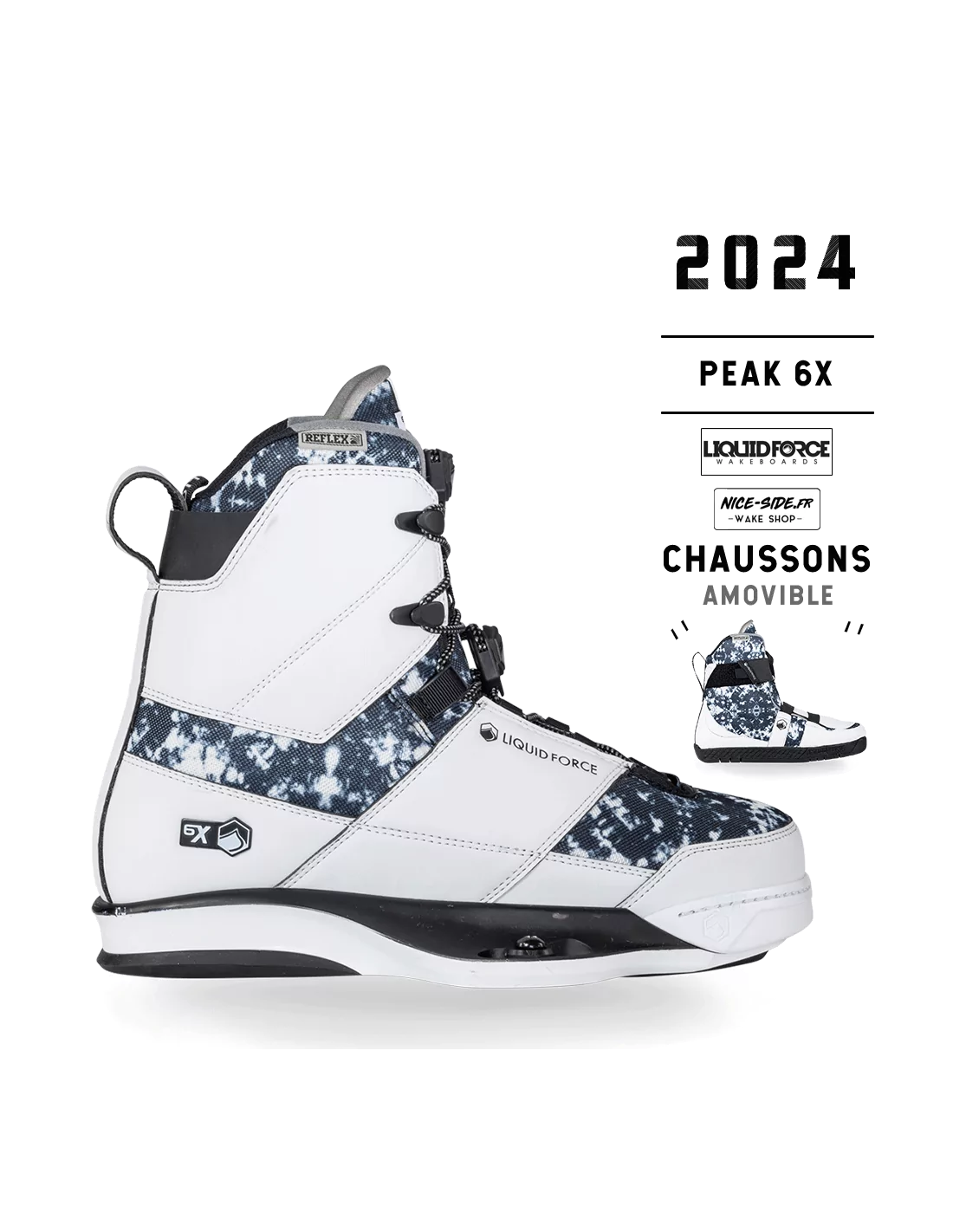 15 2024 Peak 6x chausses wakeboard pack wake