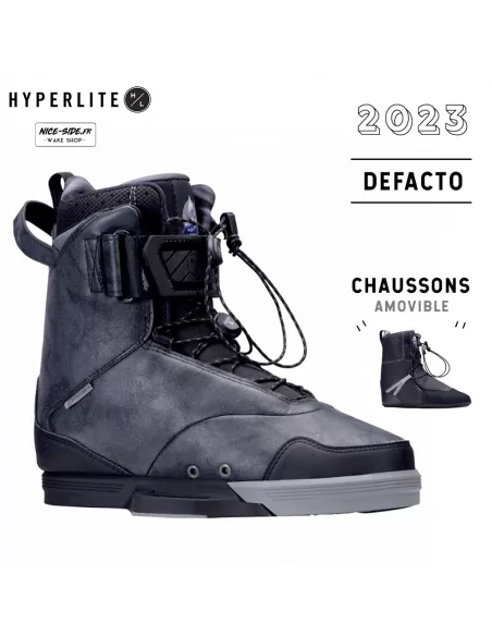Hyperlite defacto 2023 chausses wakeboard destockage