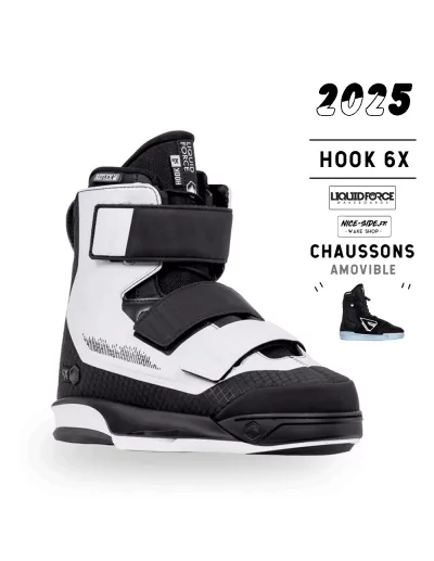 Hook 6x chausses wakeboard Liquid Force 2025