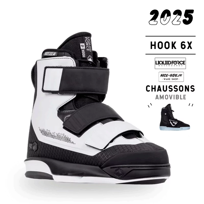 Hook 6x chausses wakeboard Liquid Force 2025