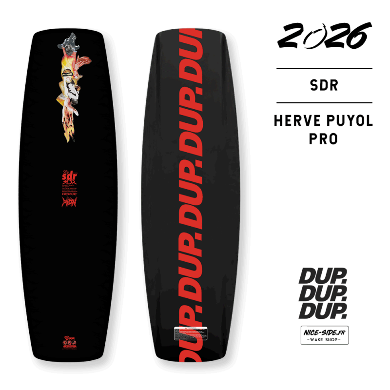 2026 Wakeboard Double Up SDR PRO Hervé Puyol wakeboard cable