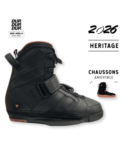 2026 Chausses Double Up Figment Heritage noir wakeboard cable