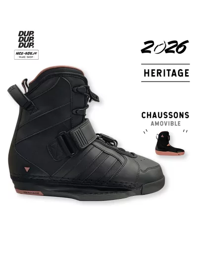 2026 Chausses Double Up Figment Heritage noir wakeboard cable