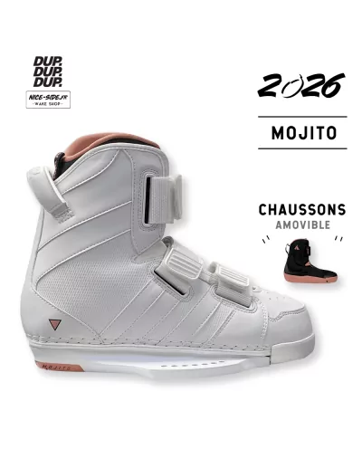 2026 Chausses Double Up Figment Mojito blanche wakeboard cable