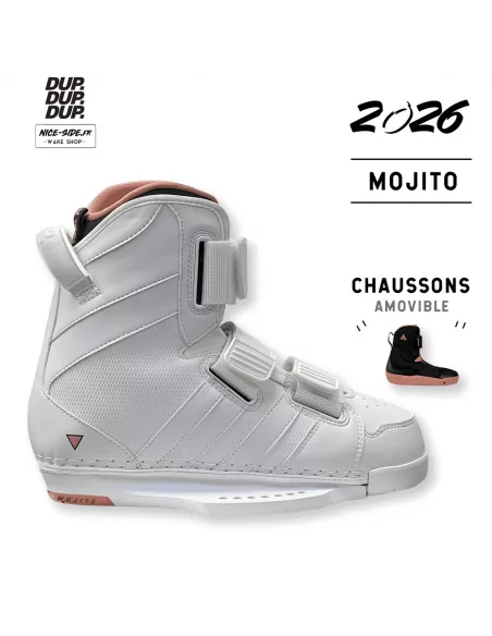 2026 Chausses Double Up Figment Mojito blanche wakeboard cable