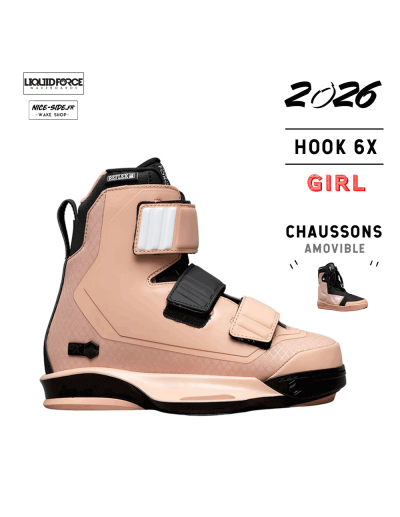 2026 Chausses Liquid Force Hook 6X Corail wakepark