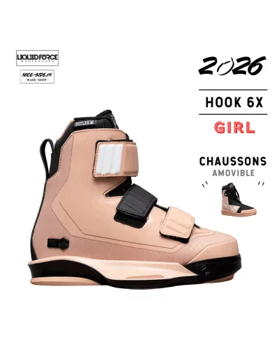 2026 Chausses Liquid Force Hook 6X Corail wakepark