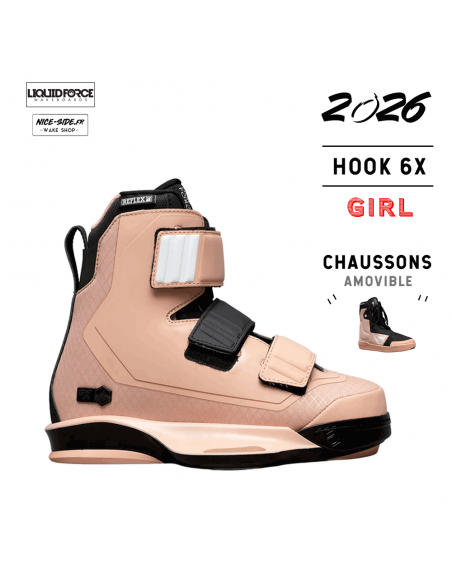 2026 Chausses Liquid Force Hook 6X Corail wakepark