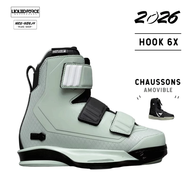 2026 Chausses Liquid Force Hook 6X Sauge wakepark 2026 Chausses Liquid Force Hook 6X Sauge wakepark