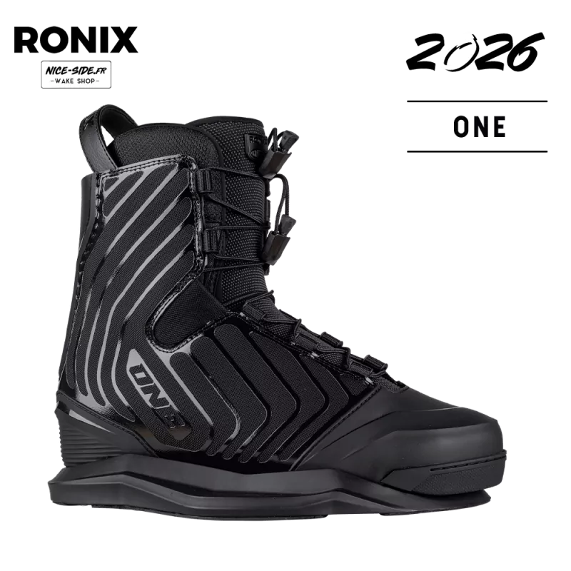2026 Chausses Ronix One Gloss Lidnight wakepark et bateau