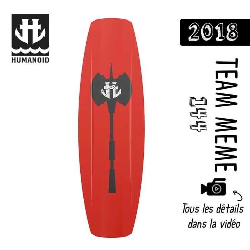 planche de wakeboard homme Humanoid 2018 Team Meme 144 cm black friday