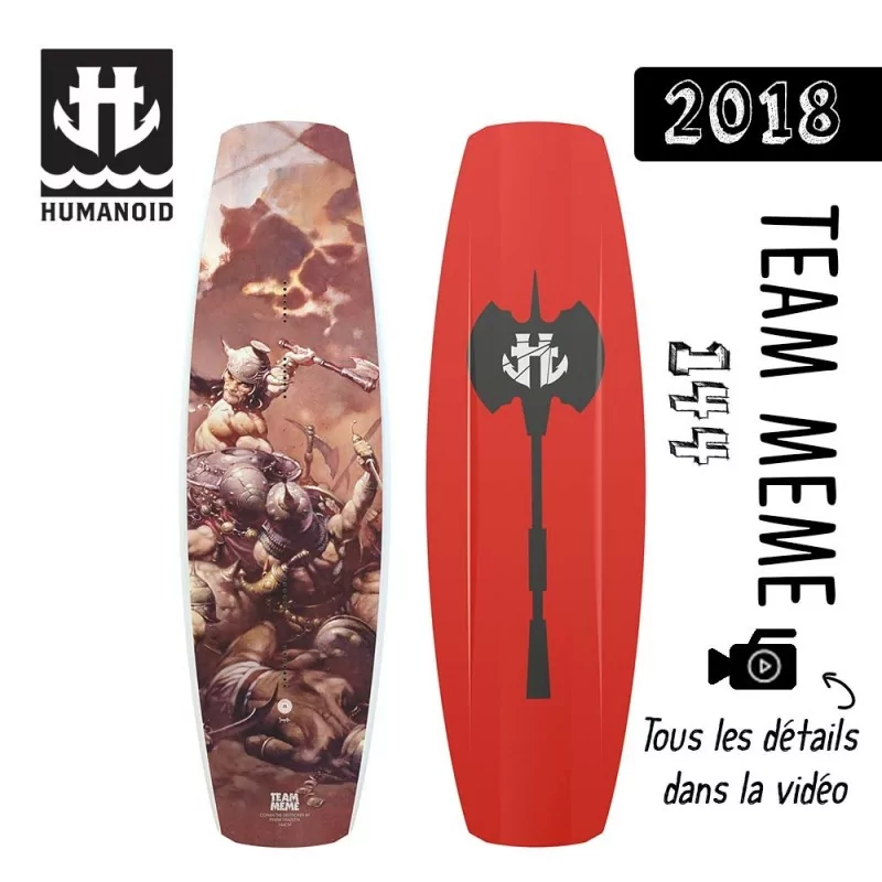 planche de wakeboard Humanoid 2018 Team Meme 149 destockage
