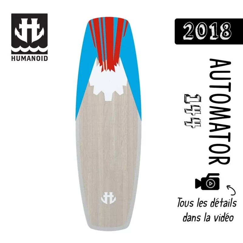 planche de wakeboard homme Humanoid 2018 Automator 144 cm black friday