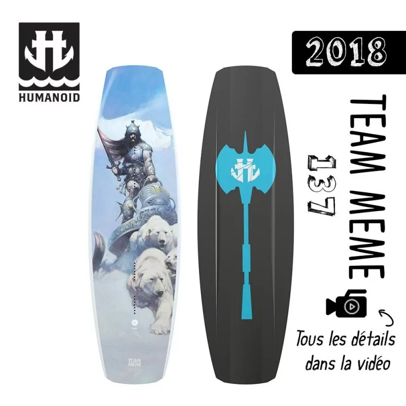 planche de wakeboard Humanoid 2018 Team Meme 137 cm destockage