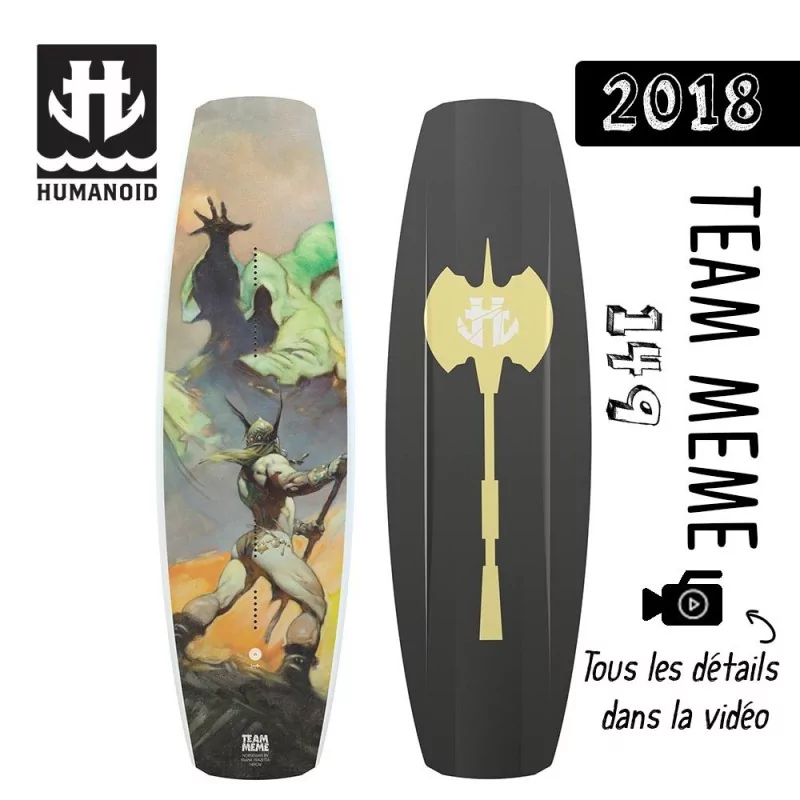 planche de wakeboard Humanoid 2018 Team Meme 149 cm destockage