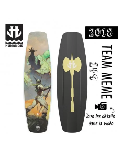 planche de wakeboard Humanoid 2018 Team Meme 149 cm destockage