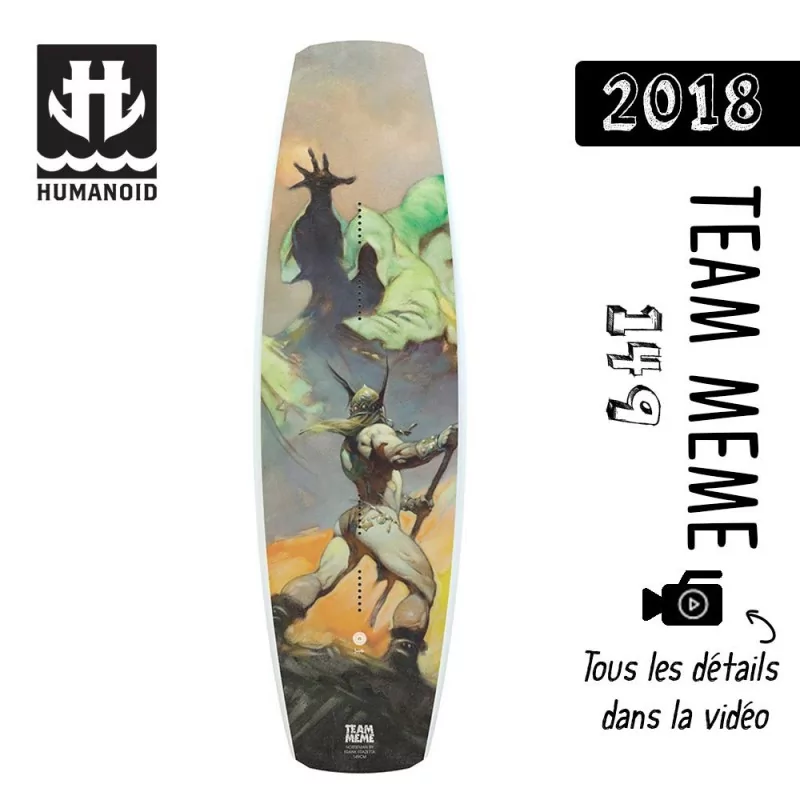 planche de wakeboard bon plan Humanoid 2018 Team Meme 149 cm bon plan
