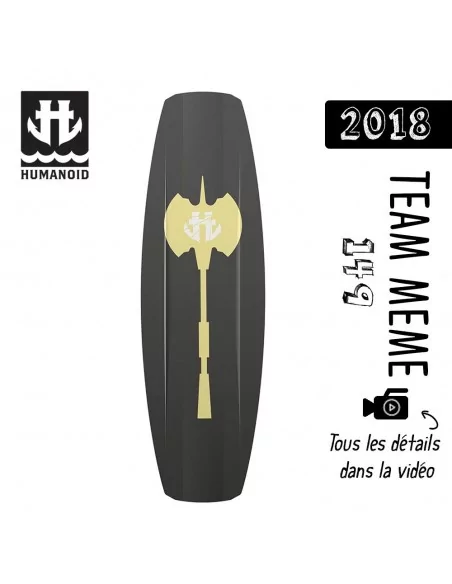 planche de wakeboard homme Humanoid 2018 Team Meme 149 cm black friday