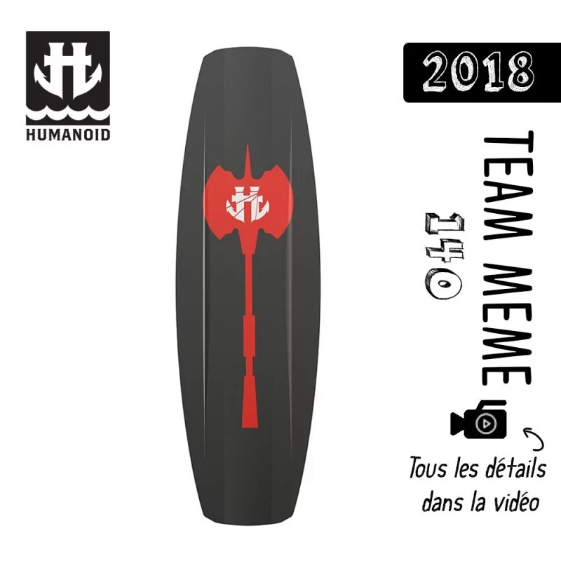 planche de wakeboard homme Humanoid 2018 Team Meme 140 cm black friday