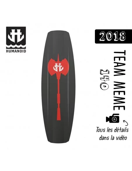 planche de wakeboard homme Humanoid 2018 Team Meme 140 cm black friday