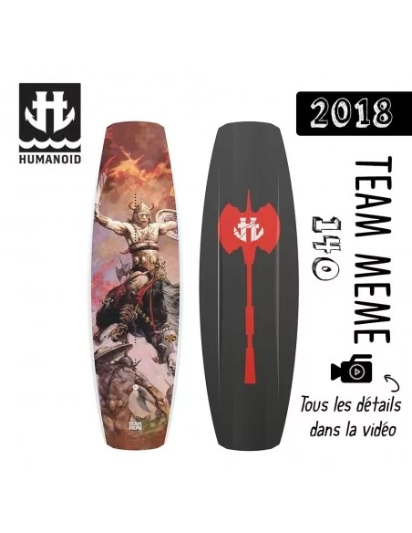 planche de wakeboard Humanoid 2018 Team Meme 144 destockage