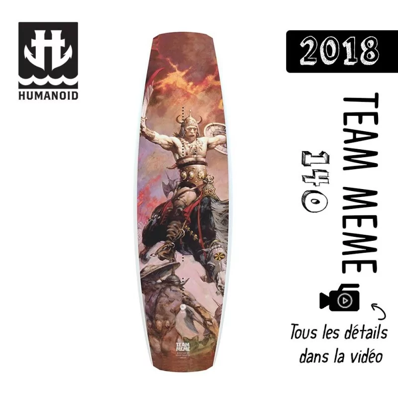 planche de wakeboard bon plan Humanoid 2018 Team Meme 140 cm bon plan