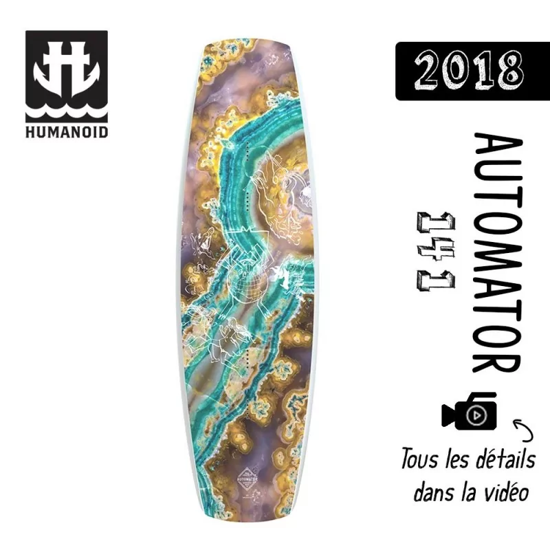 planche de wakeboard Humanoid 2018 Automator 141 cm destockage