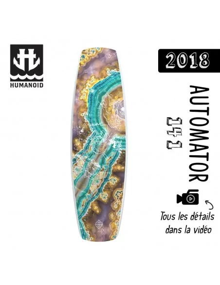 planche de wakeboard Humanoid 2018 Automator 141 cm destockage