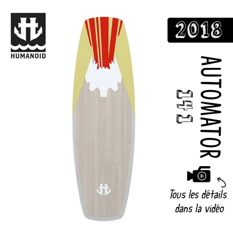 planche de wakeboard homme Humanoid 2018 Automator 141 cm black friday