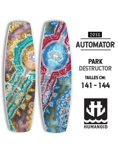 planche de wakeboard Humanoid 2018 Automator 141 cm, 144 cm