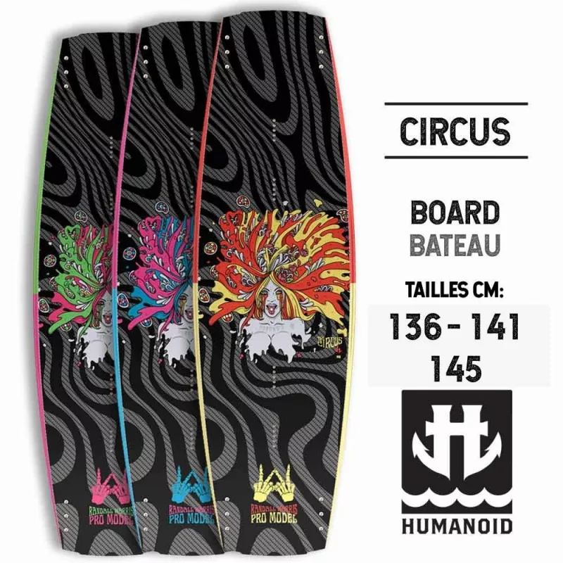 Humanoid wakeboard Circus 2017 145, 141, 136 cm occasion