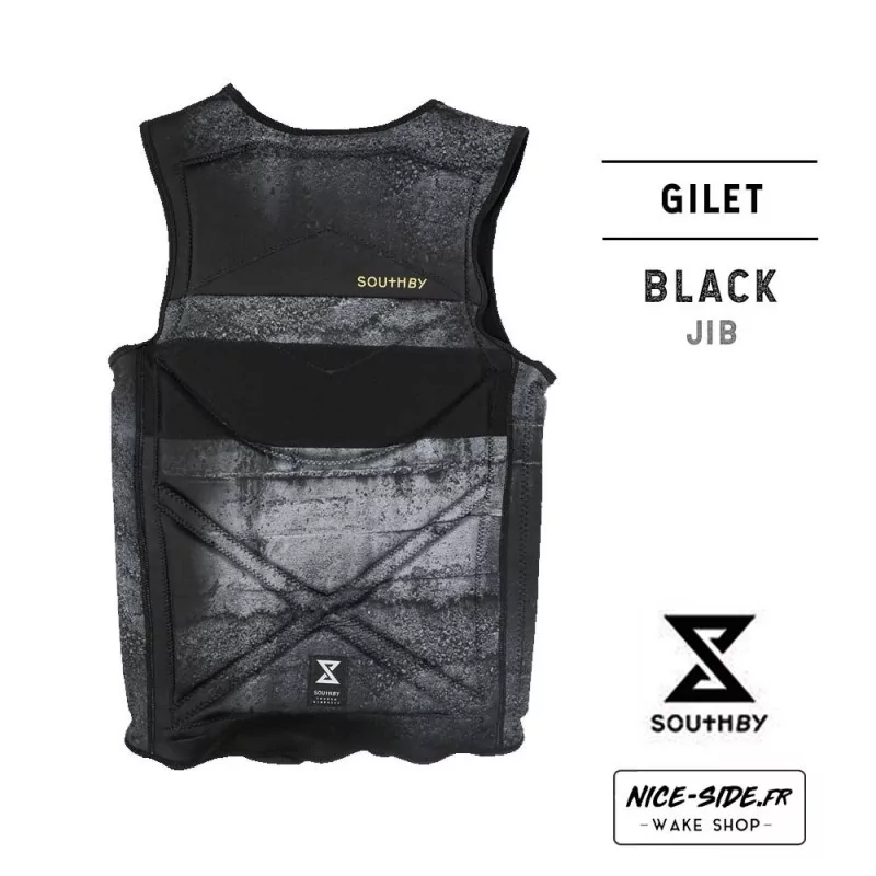 Gilet South By black