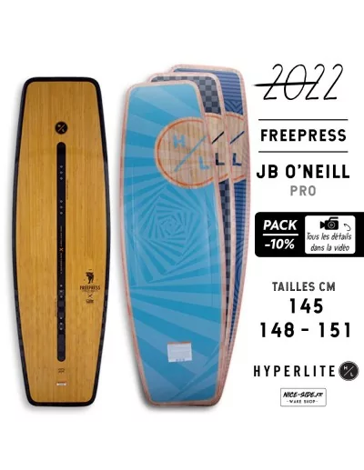 Hyperlite Freepress 2021 wakeboard homme wakepark