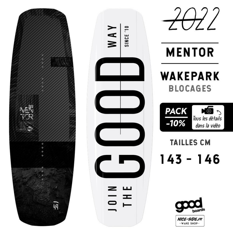 Mentor goodboard 2022 wakeboard pack wakepark